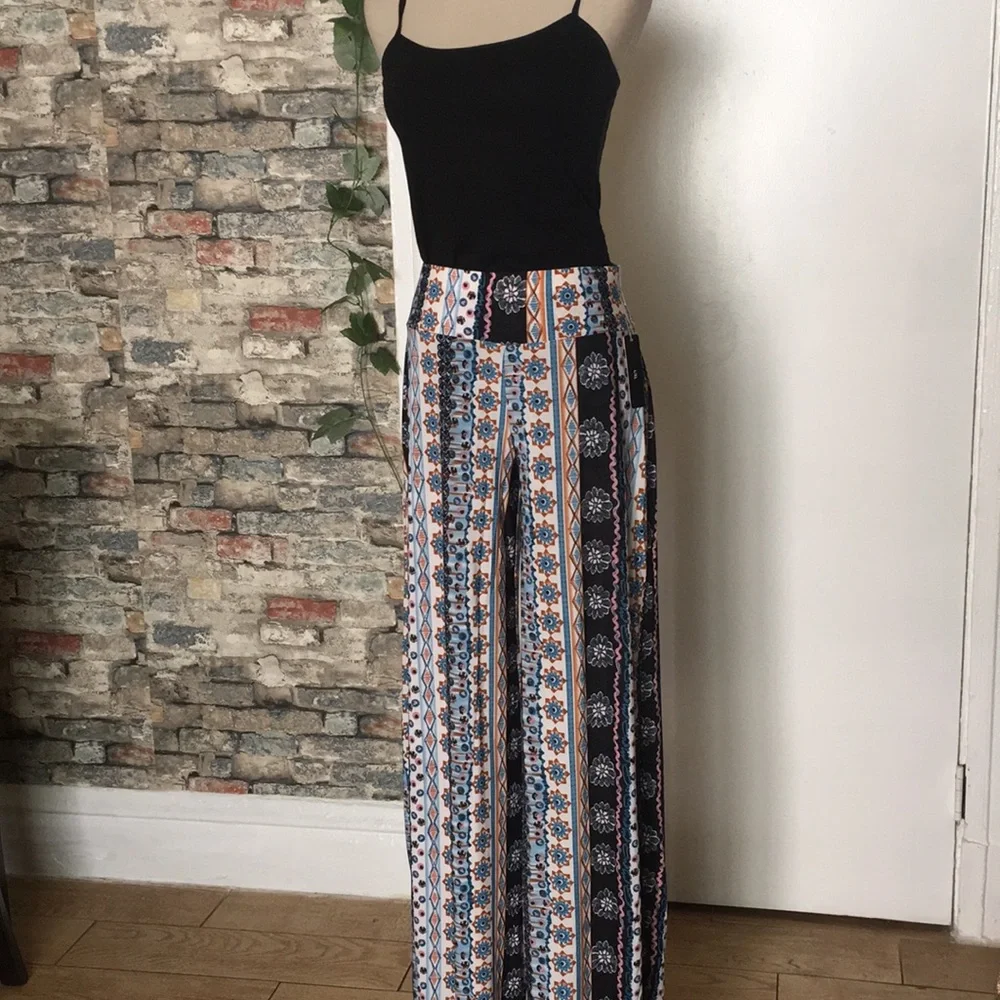 Shosho 🛍️ Capri Pants Blue & Pink Sz Various - Picture 6 of 12